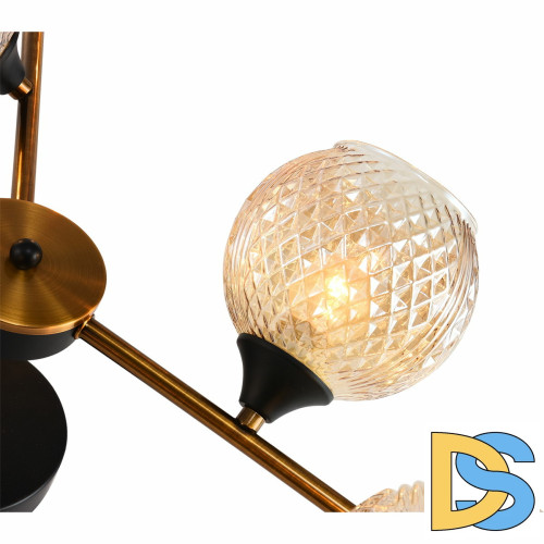 Люстра на штанге Reluce 11341-0.3-04 GOLD BRONZE+BK