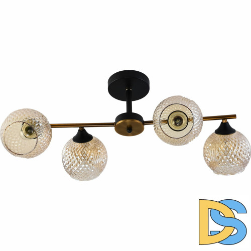 Люстра на штанге Reluce 11341-0.3-04 GOLD BRONZE+BK