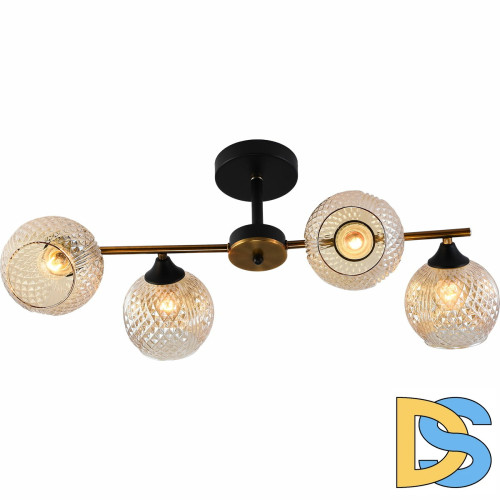 Люстра на штанге Reluce 11341-0.3-04 GOLD BRONZE+BK