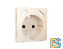 Лицевая панель для розетки с/з со шторками 2USB A+A Ambrella Volt Alfa AP3090