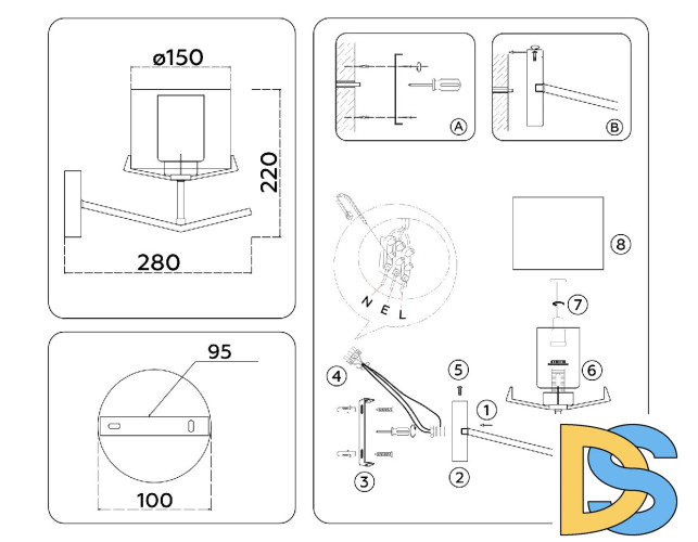 Бра Ambrella Light High Light Modern LH57004