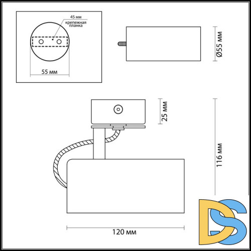 Спот Odeon Light Corse 3872/1C