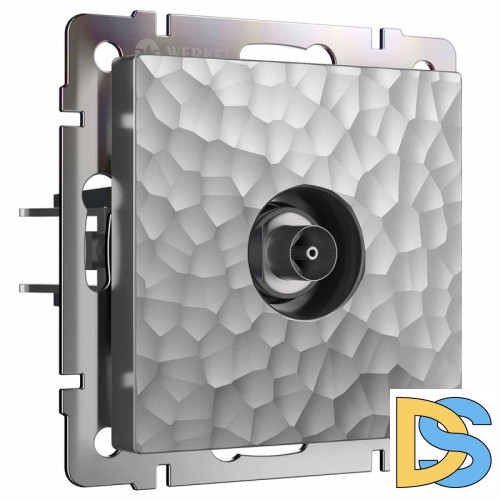 ТВ-розетка Werkel Hammer серебряный 4690389163074