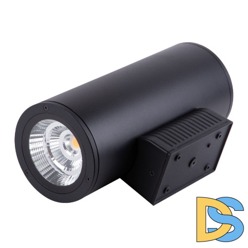 Уличный настенный светильник Uniel ULU-S22D-2x22W/2700K IP65 BLACK UL-00010851