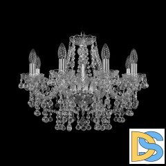 Подвесная люстра Bohemia Ivele Crystal 1409/8/195 Ni