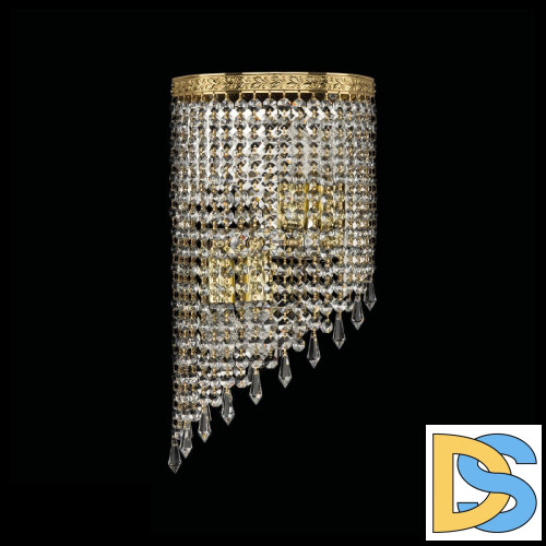 Настенный светильник Bohemia Ivele Crystal 83401BL/20IV-43 G Drops