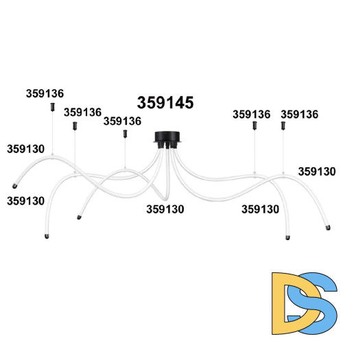 База для накладного монтажа светильников 359128-359133 Novotech Ramo 359145