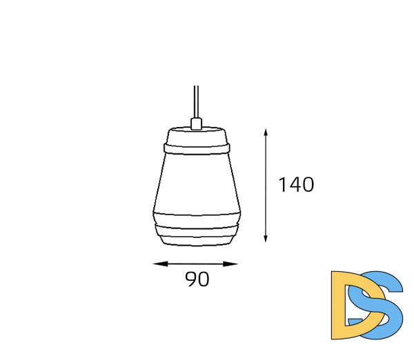 Подвесной светильник Italline Leo SP 6264 brass