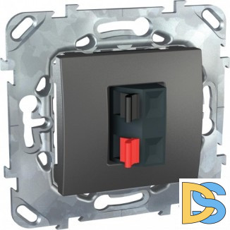 Розетка аудио для колонок 1-ая, Графит, серия UNICA TOP/CLASS, Schneider Electric