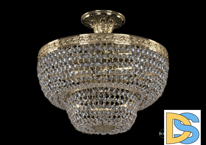 Люстра на штанге Bohemia Ivele Crystal 19091/35IV G