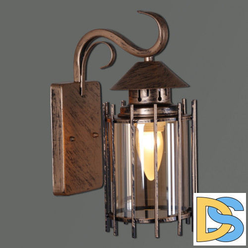 Уличный настенный светильник Reluce 08284-9.2-001U BKG