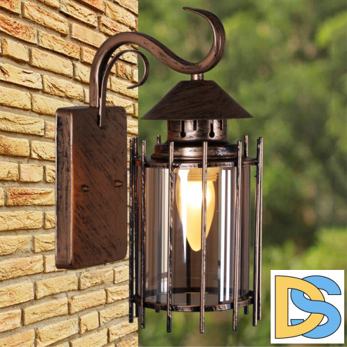 Уличный настенный светильник Reluce 08284-9.2-001U BKG