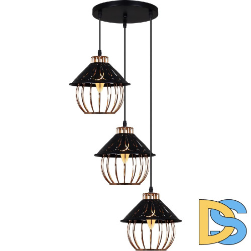 Подвесной светильник Reluce 02503-0.9-03 BK+GD