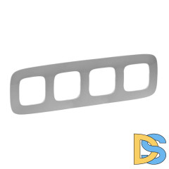 Рамка 4-постовая Legrand Valena Allure Алюминий 754394