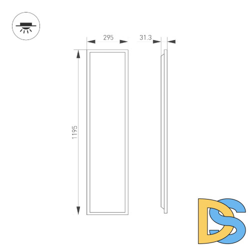 Панель светодиодная Arlight DL-TITAN-S300x1200-40W Day4000 052817