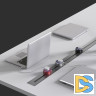 Встраиваемый шинопровод с выключателем Arte Milano Am-track-sockets 385205TBB/50 Grey