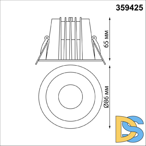 Встраиваемый светильник Novotech Lang 359425