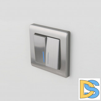 Рамка на 1 пост (глянцевый никель) W0011602