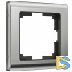 Рамка на 1 пост (глянцевый никель) W0011602