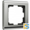 Рамка на 1 пост (глянцевый никель) W0011602