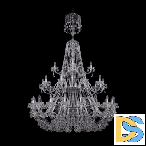 Подвесная люстра Bohemia Ivele Crystal 1409/20+10+5/530/XL-203/3d Ni