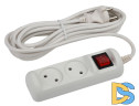 Удлинитель электрический Эра U-2s-1,5m-2x1 Б0044046