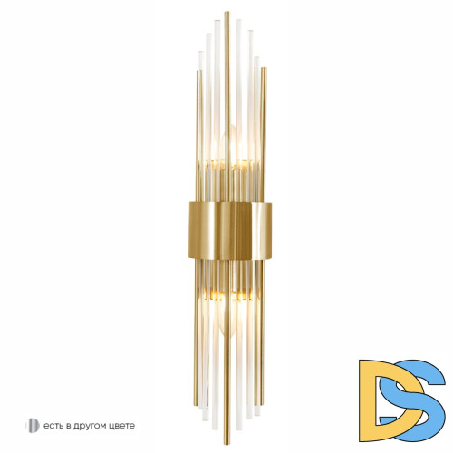 Настенный светильник Crystal Lux ATENTO AP2 BRASS/TRANSPARENTE