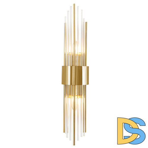 Настенный светильник Crystal Lux ATENTO AP2 BRASS/TRANSPARENTE
