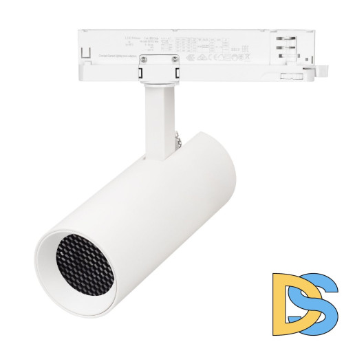 Трековый однофазный светильник Arlight LGD-GERA-2TR-R74-20W Day4000 (WH, 24 deg, 230V) 055050