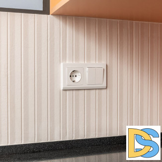 Розетка с заземлением, безвинтовой зажим (белая) W1171301