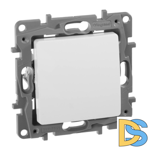 Переключатель одноклавишный Legrand Etika 10A 250V белый 672205