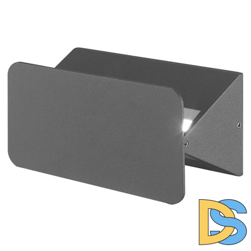 Уличный настенный светильник Uniel ULU-S35A-6W/4000K IP54 BLACK UL-00009351