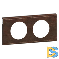 Рамка 2-постовая Legrand Celiane кожа текстура 069402