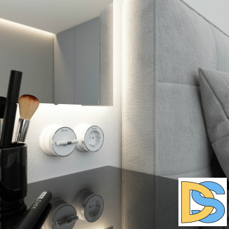 Переключатель/выключатель одноклавишный Vintage (белый матовый/хром) W5812050