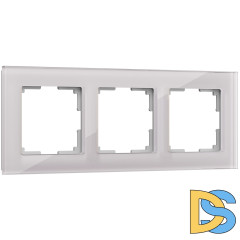 Рамка на 3 поста Werkel Favorit (дымчатый,стекло) W0031117