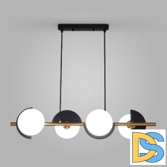 Подвесная люстра Eurosvet Moity 70149/4 черный/латунь a064820