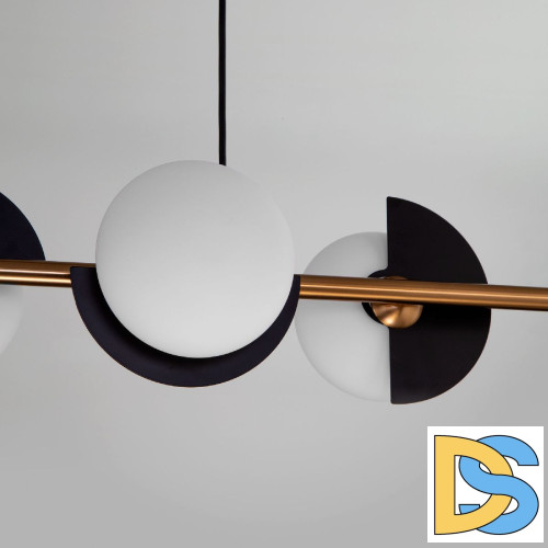 Подвесная люстра Eurosvet Moity 70149/4 черный/латунь a064820