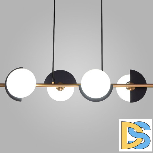 Подвесная люстра Eurosvet Moity 70149/4 черный/латунь a064820