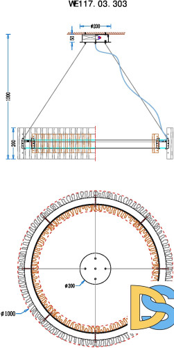 Подвесная люстра Wertmark Patricia WE117.03.303