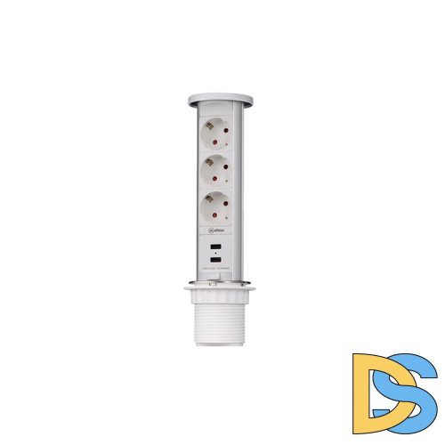 Блок розеток 105W (3 секции и 2 USB) Mebax 00-00001162