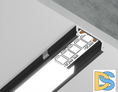 Алюминиевый накладной профиль Ambrella Light Alum Profile GP1700BK