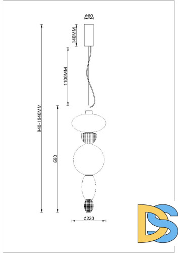 Подвесной светильник Divinare Ambra 5016/17 SP-24