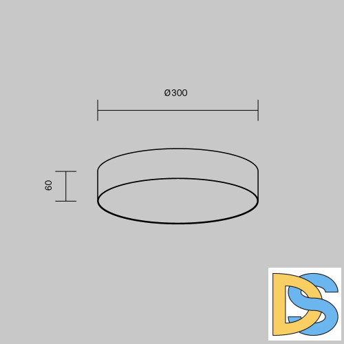 Потолочный светильник Maytoni Zon C032CL-36W4K-RD-MG