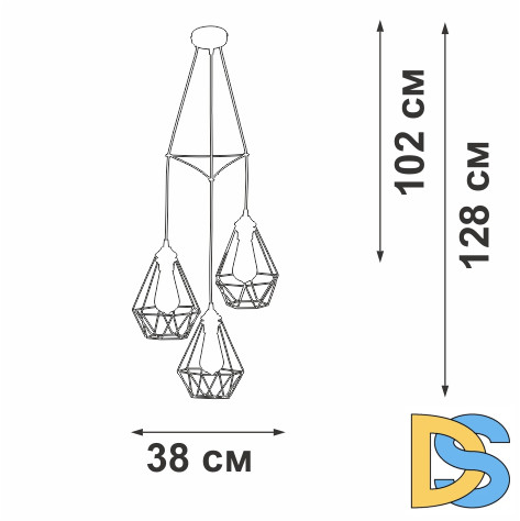 Подвесная люстра Vitaluce V28030-1/3S