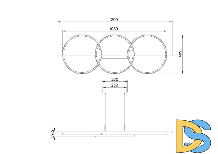 Подвесная люстра Arte Lamp Fluido A3913SP-24BK