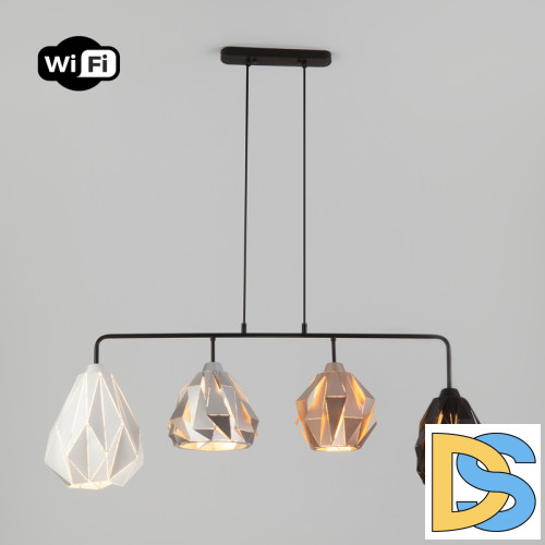 Подвесной светильник Eurosvet Moire 50090/4 черный Smart