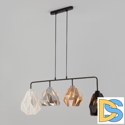 Подвесной светильник Eurosvet Moire 50090/4 черный Smart