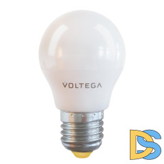 Лампа светодиодная Voltega E27 7W 2800К матовая VG2-G45E27warm7W 7052