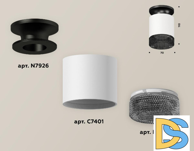 Накладной светильник Ambrella Light Techno XS7401084 (N7926, C7401, N7192)