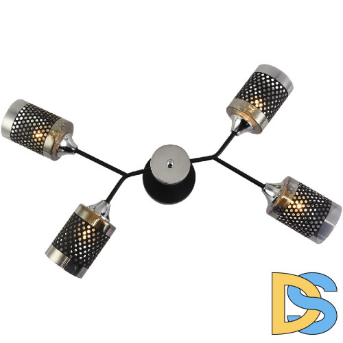 Люстра на штанге Reluce 01405-3.3-04B BK+CR